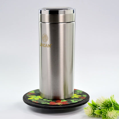 500ml stainless steel water bottle, leak-proof and reusable.