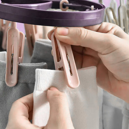 Clip hanger for drying small clothes