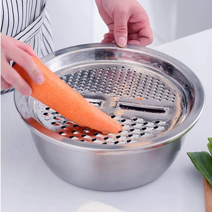 Grater and pasta server tool for kitchen