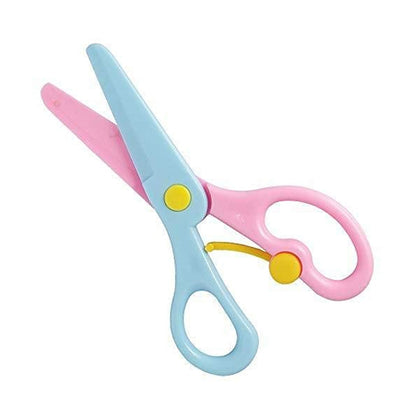 Child-friendly plastic scissor with safe design for young learners