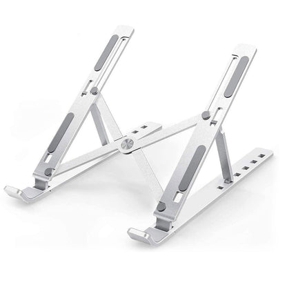 Laptop Stand for Desk | Metal Portable Laptop Stand, with 6 Adjustable Angles | Laptop Riser, Phone, and Tablet Stand | Compatible for All Laptop