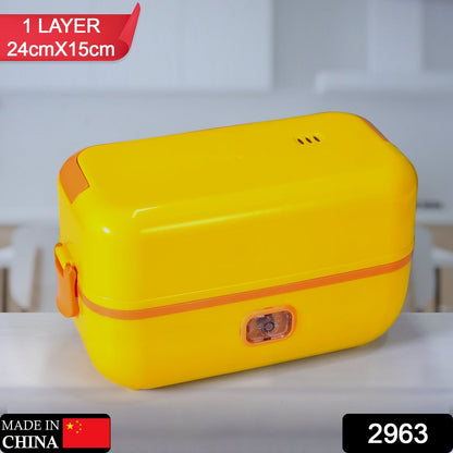 Portable lunch warmer with one stainless steel container