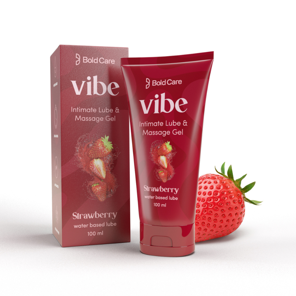 Vibe - Strawberry Flavor - Personal Lubricant and Massage Gel, 100ml