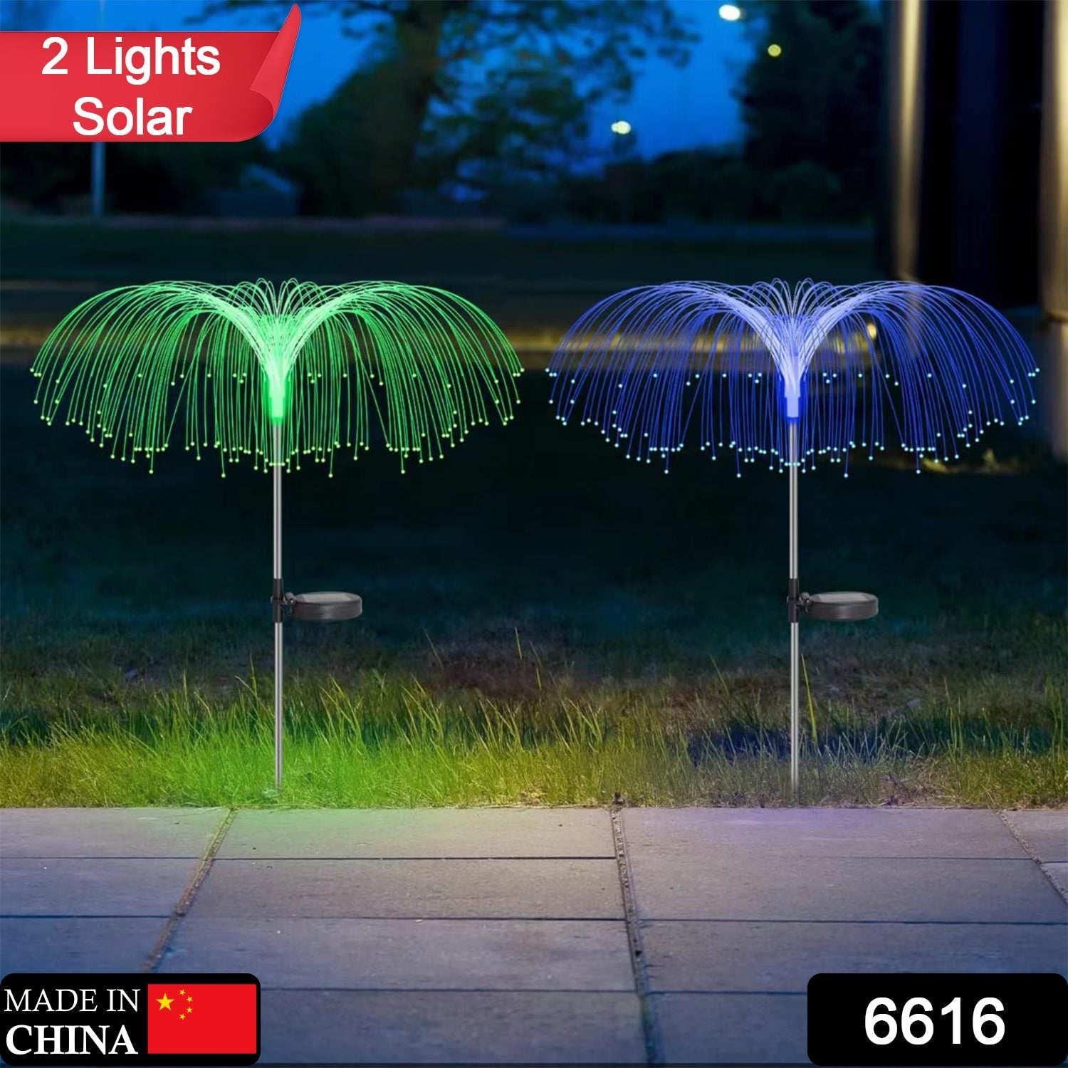 Colorful jellyfish solar light