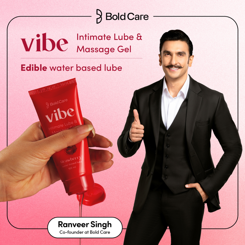 Vibe - Strawberry Flavor - Personal Lubricant and Massage Gel, 100ml