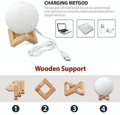 Chargeable Color Changing Beautiful Moon Light