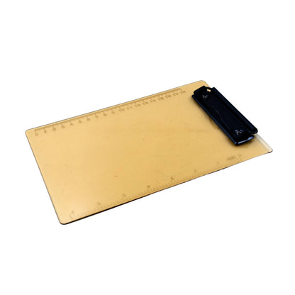 Heavy-duty plastic clipboard, transparent, designed for professional and everyday use.