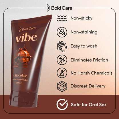 Vibe - Chocolate Flavor - Personal Lubricant and Massage Gel, 100ml