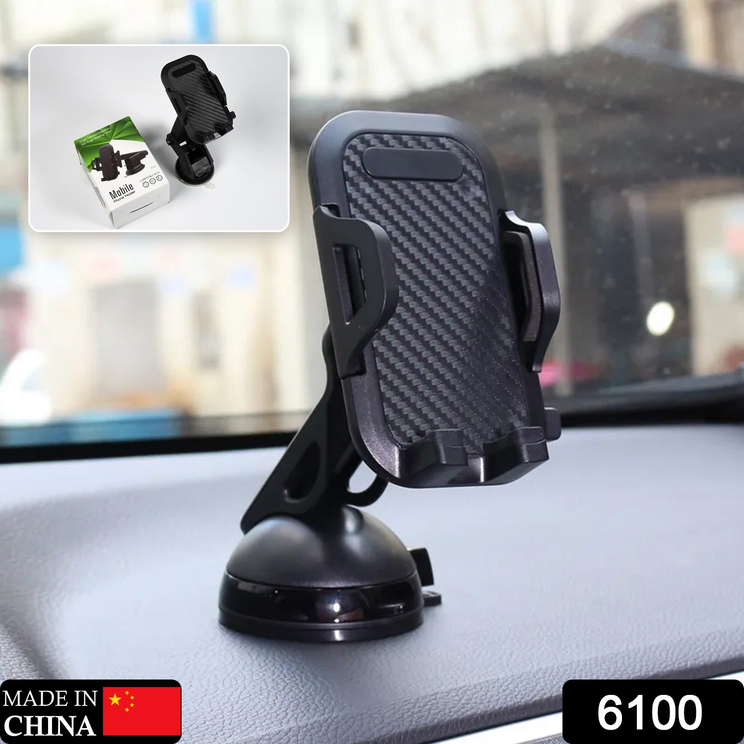 Car dashboard phone holder