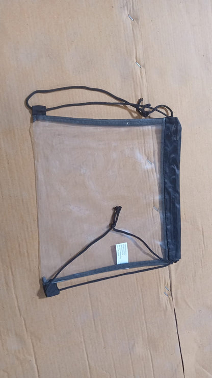 Clear waterproof pouch for gym, travel, and sports use.