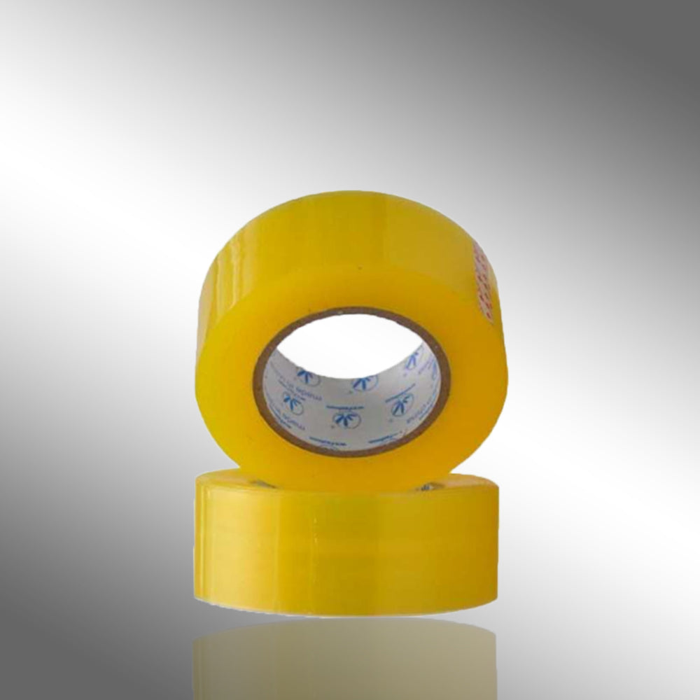 Transparent packing tape roll